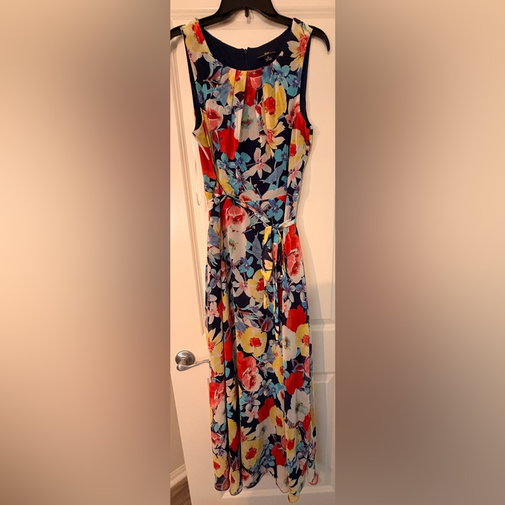 R&K Vibrant Floral Maxi Dress - Multicolor